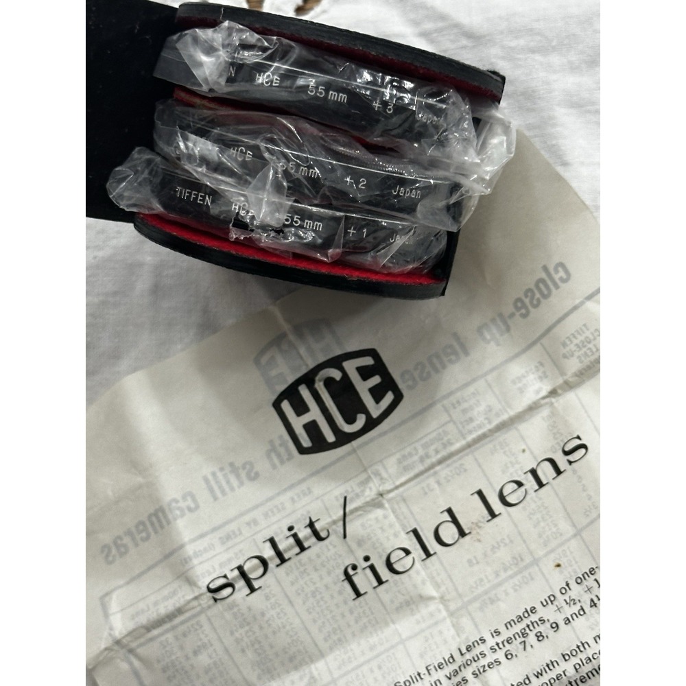 Tiffen HCE 55mm Close Up Lens Set for  +1 +2 +3 In Carrying Case ~ NEW